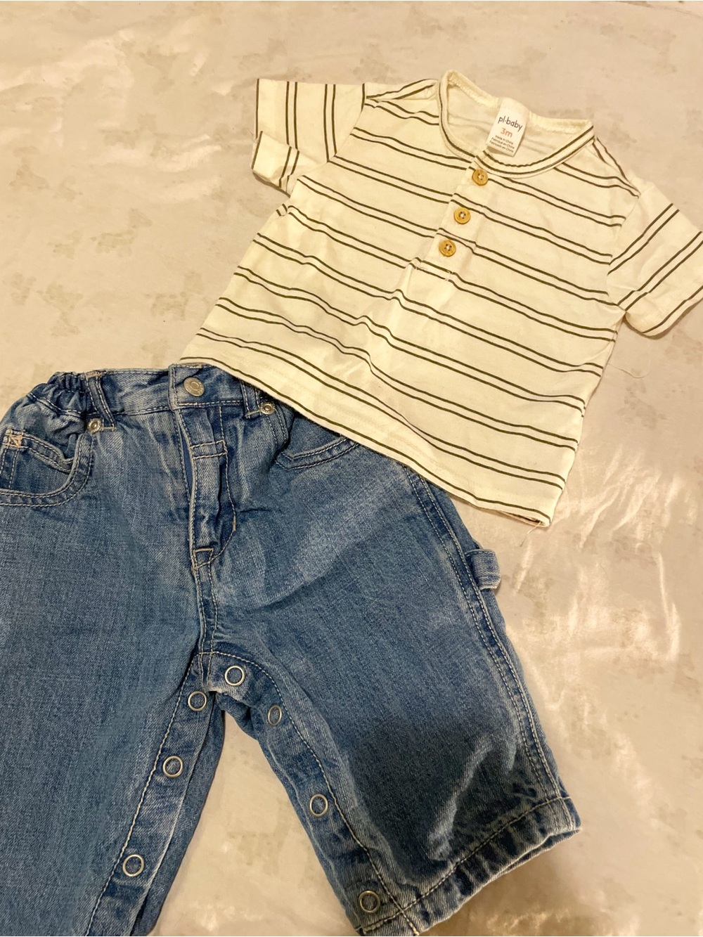 3/$30 Kids Place Denim Jeans Label with Red Size Stamp